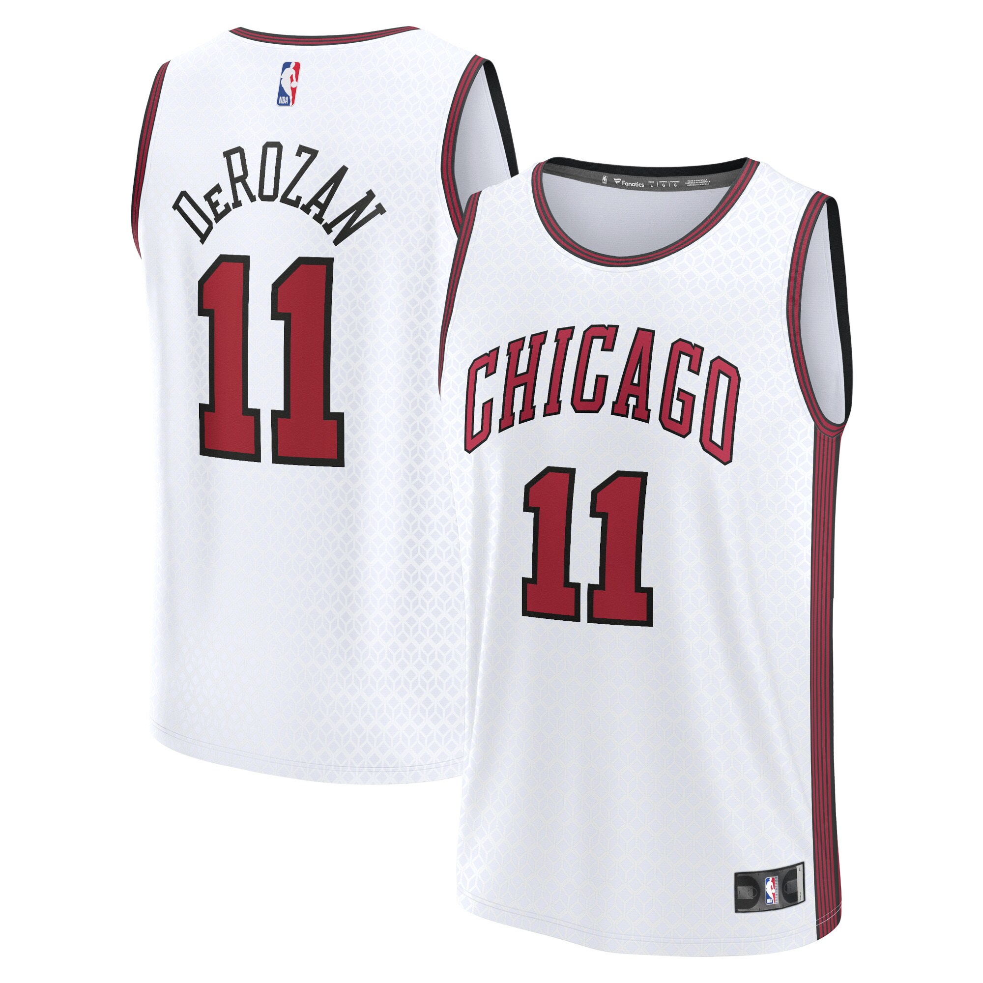 DeMar DeRozan Chicago Bulls Fanatics Branded 2022/23 Fastbreak Jersey - City Edition - White - PersonalJerseys