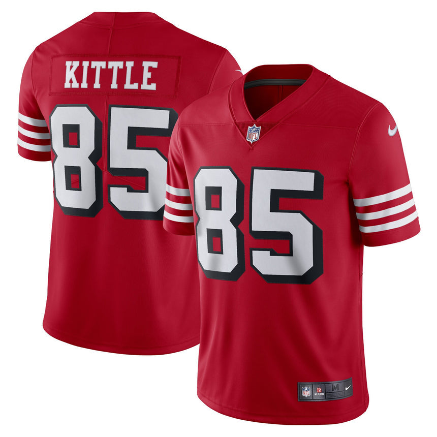 Men's San Francisco 49ers George Kittle Red Alternate Vapor Limited Player Jersey - PersonalJerseys