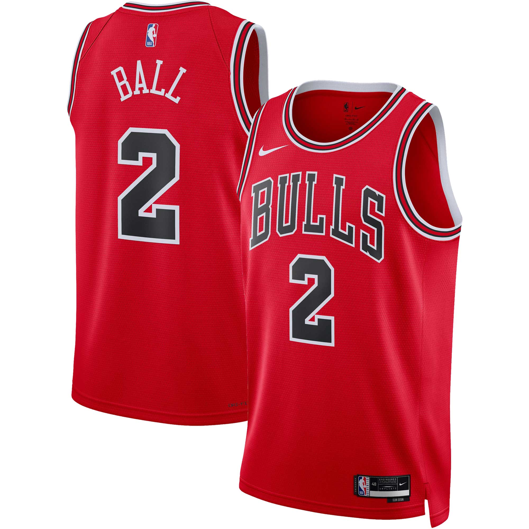 Lonzo Ball Chicago Bulls Nike Unisex Swingman Jersey - Association Edition - Red - PersonalJerseys