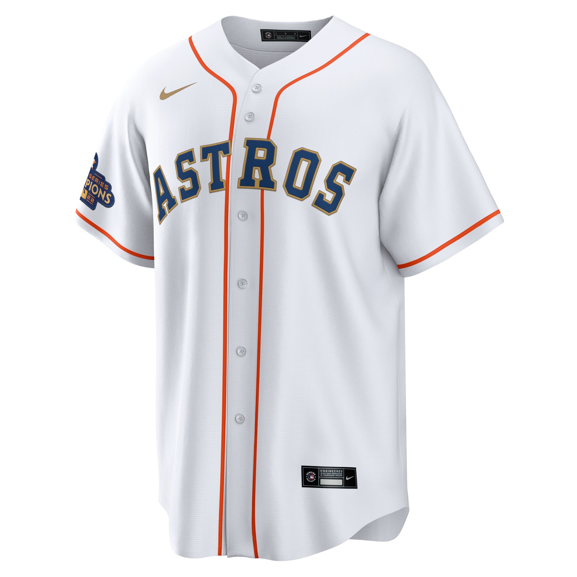 Houston Astros Alex Bregman White Gold 2023 Gold Collection Replica Player Jersey for Youth Women Men - Friend Lounge Store - Shop for All Things Jerseys Sports - PersonalJerseys