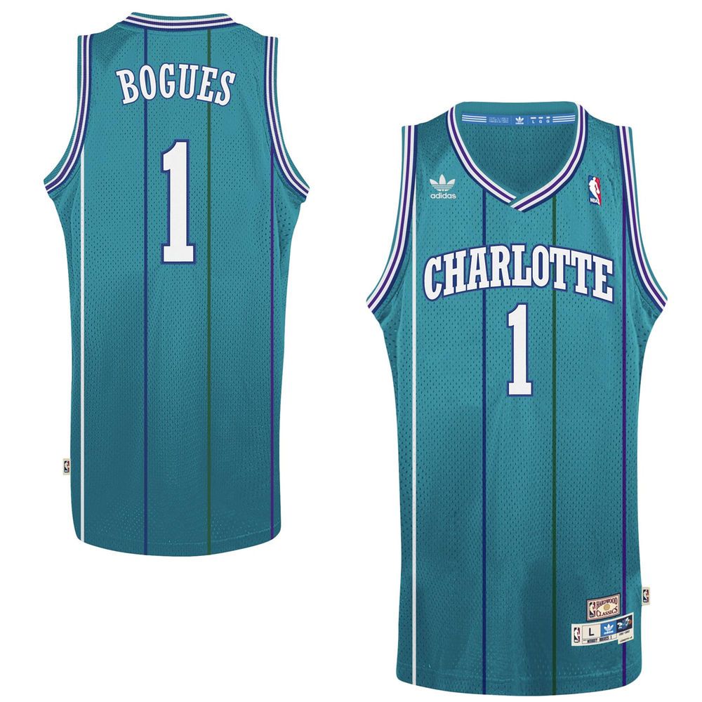 Men's Muggsy Bogues Charlotte Hornets Teal Hardwood Classics Swingman Jersey - Friend Lounge Store - Shop for All Things Jerseys Sports - PersonalJerseys