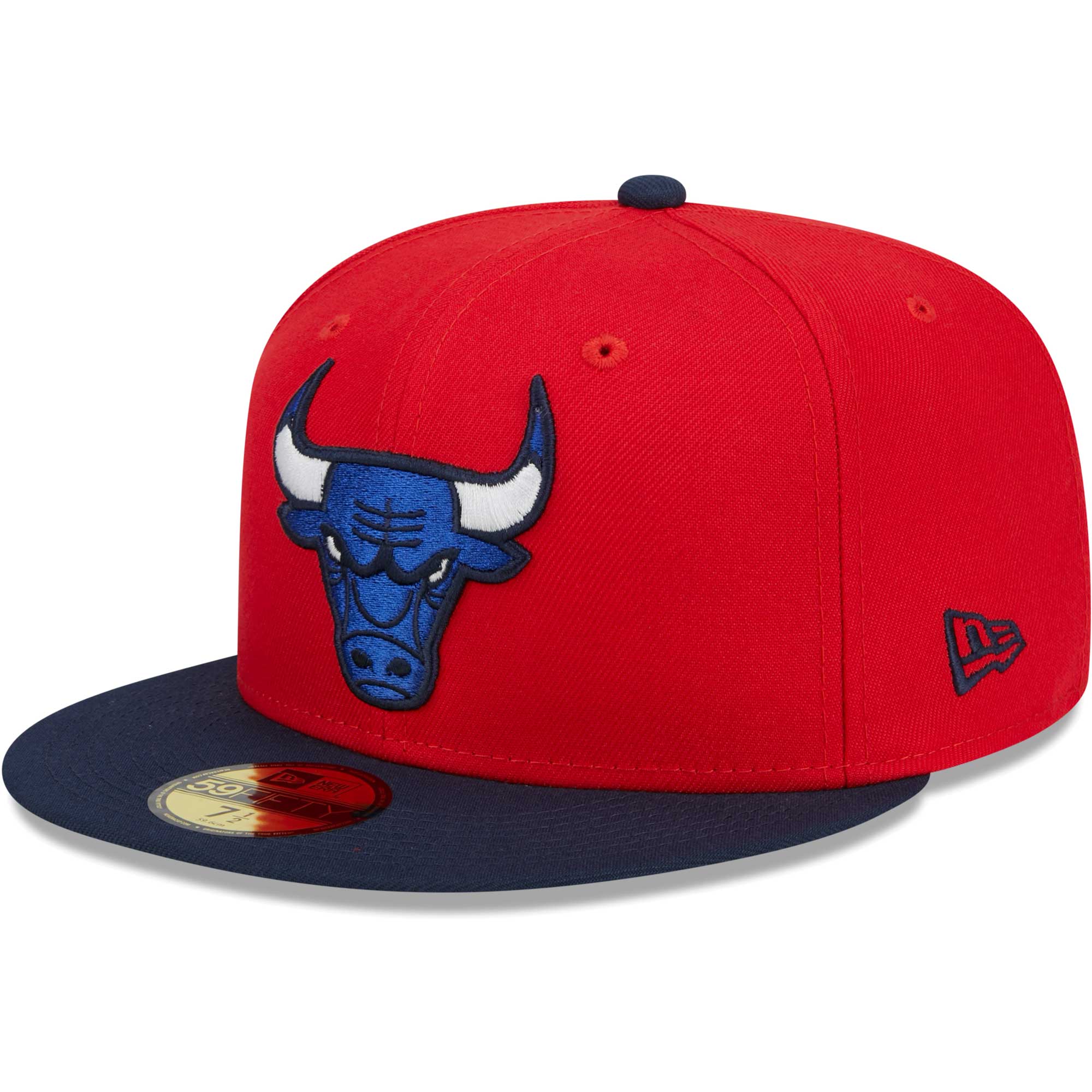 Chicago Bulls New Era 59FIFTY Fitted Hat - Red/Navy - PersonalJerseys