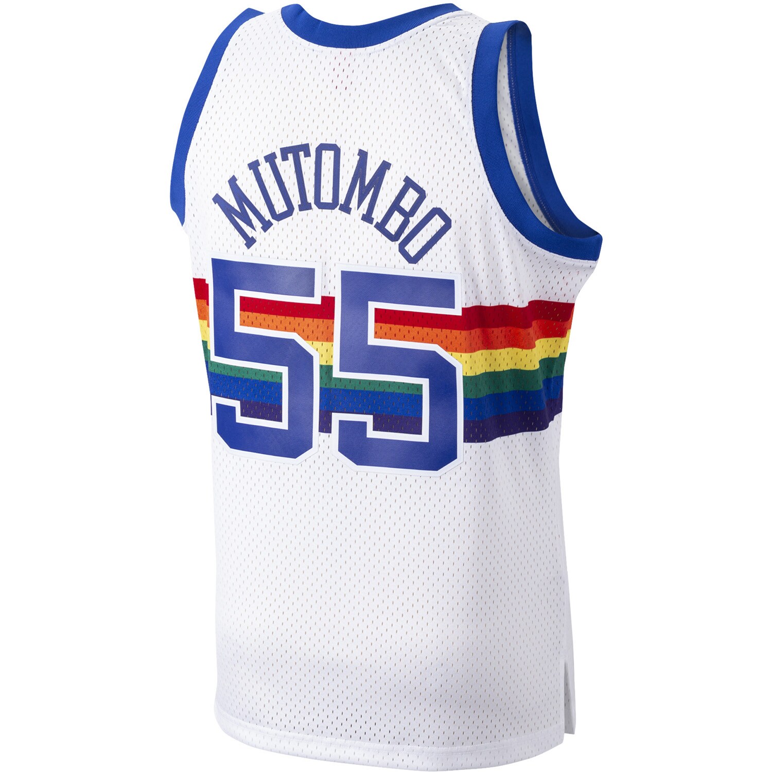 Dikembe Mutombo Denver Nuggets Mitchell &Ness Hardwood Classics Swingman Jersey - White - PersonalJerseys