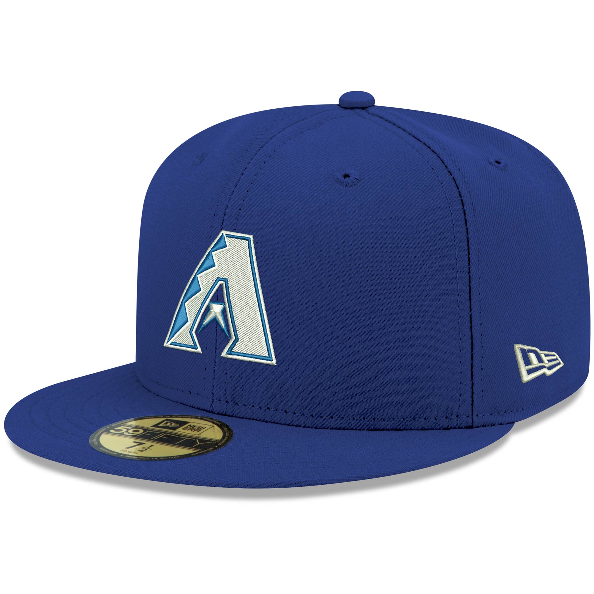 Arizona Diamondbacks New Era White Logo 59FIFTY Fitted Hat - Royal - PersonalJerseys