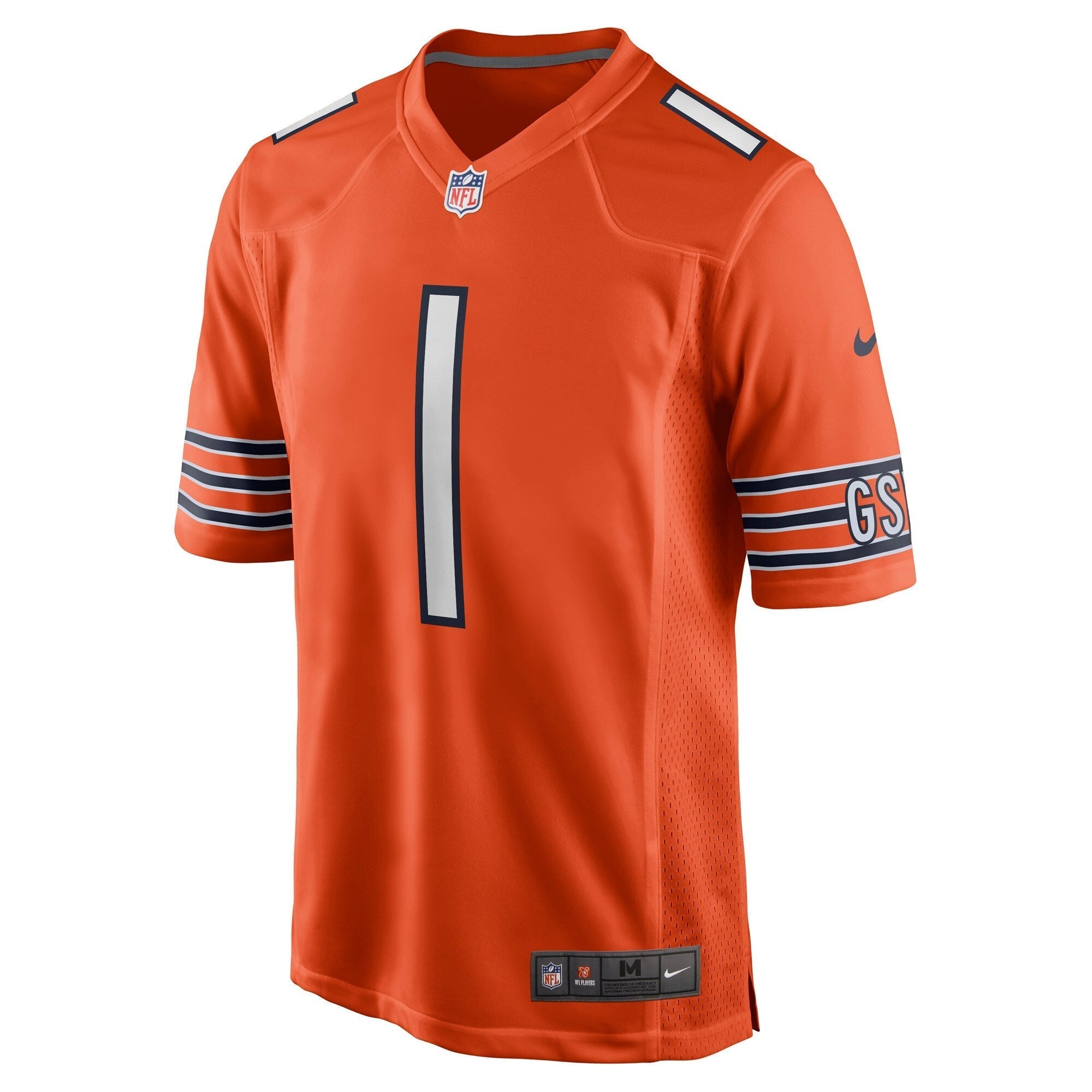 Justin Fields Chicago Bears Nike Orange Alternate Game Replica Jersey - PersonalJerseys