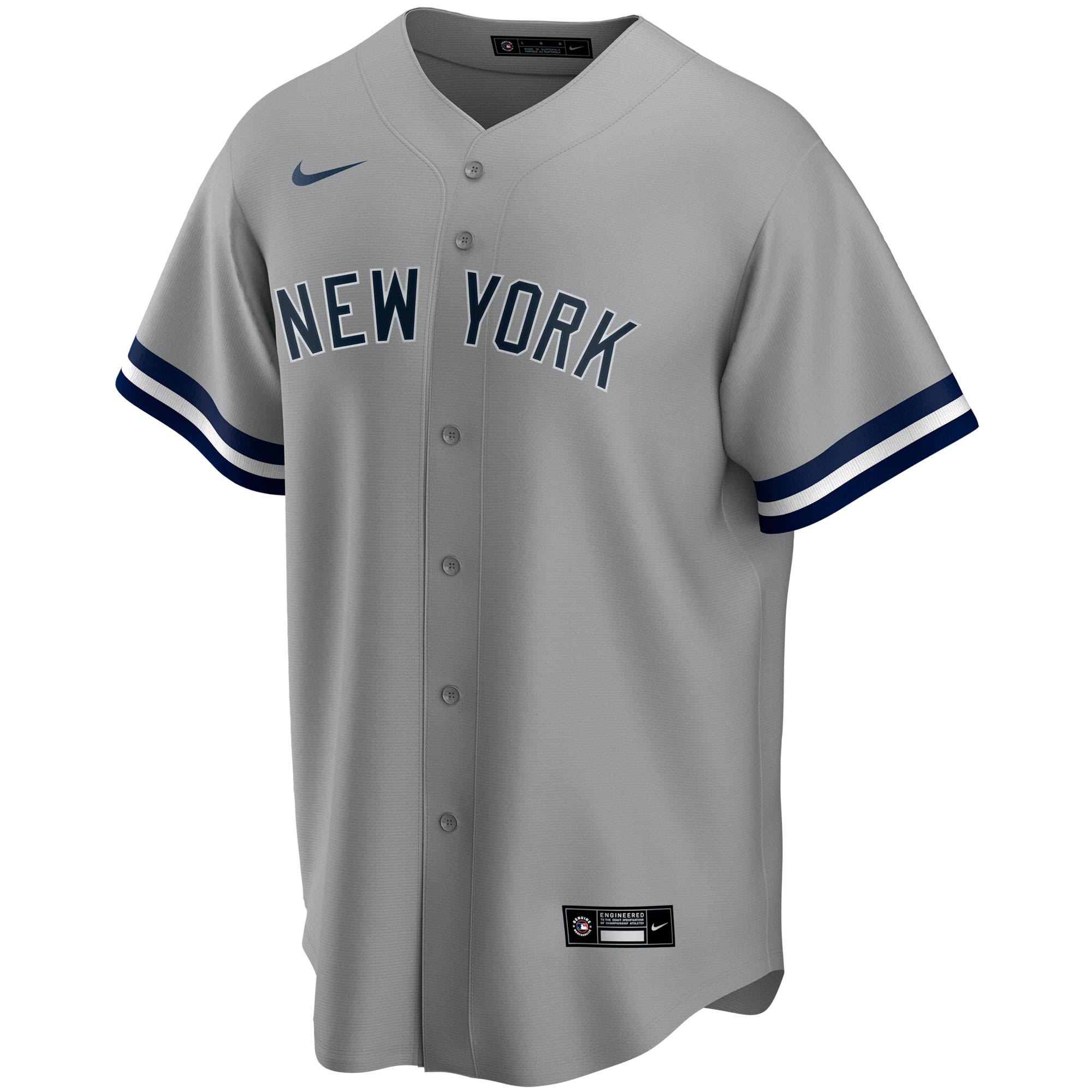 Derek Jeter New York Yankees Nike Road Replica Player Jersey - Gray - PersonalJerseys
