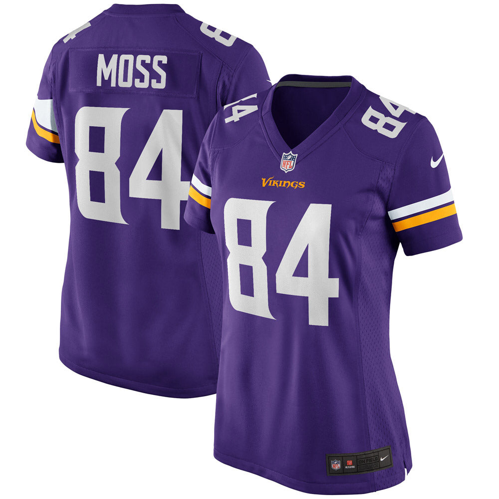 Women's Minnesota Vikings Randy Moss Game Retired Player Jersey Purple - Sports Wear Jersey - PersonalJerseys