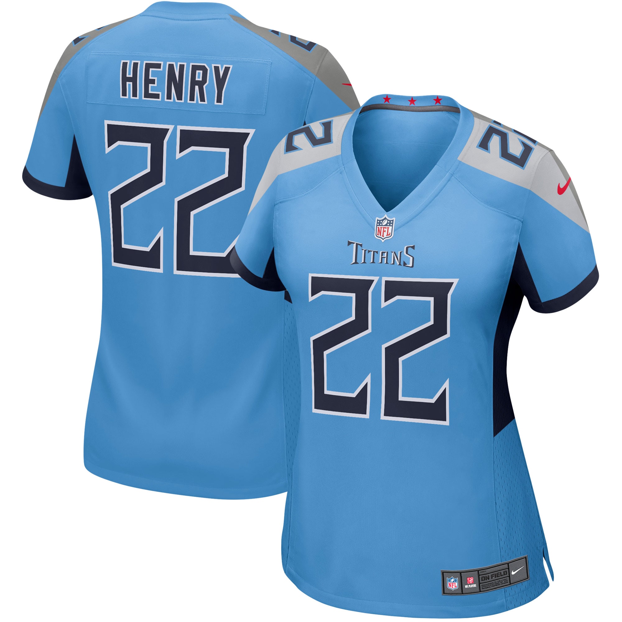 Derrick Henry Tennessee Titans Nike Women's Game Jersey - Light Blue - PersonalJerseys