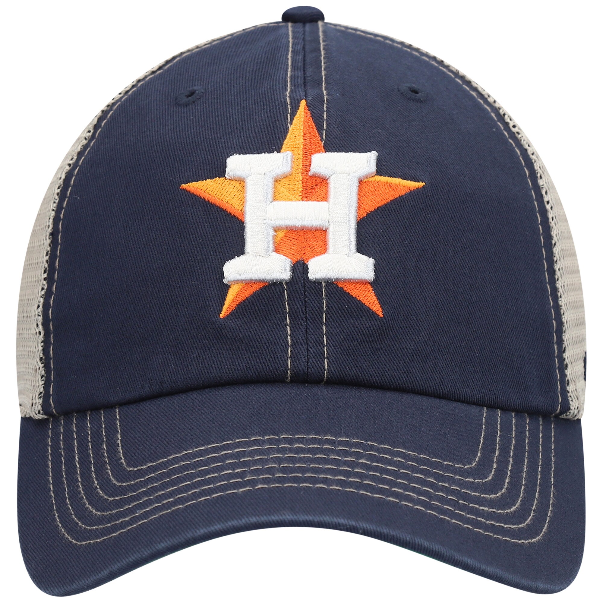 Houston Astros '47 Logo Trawler Clean Up Trucker Snapback Hat - Navy - PersonalJerseys