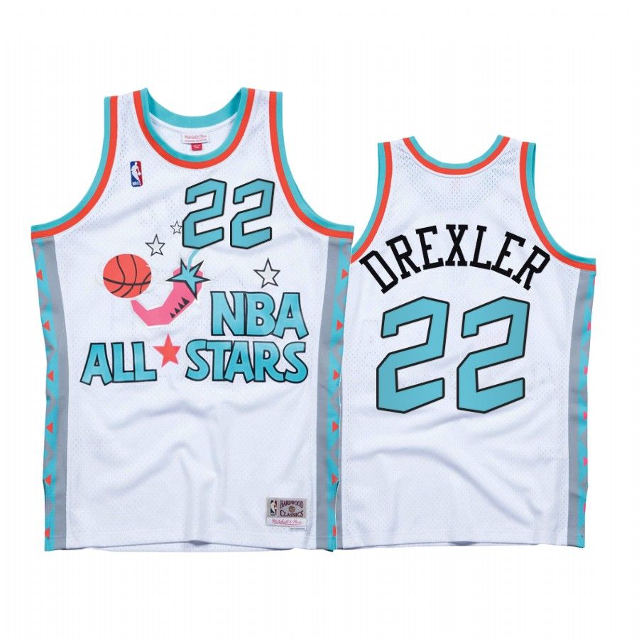 Clyde Drexler #22 1996 All-Stars White Western Conference Jersey - Friend Lounge Store - Shop for All Things Jerseys Sports - PersonalJerseys