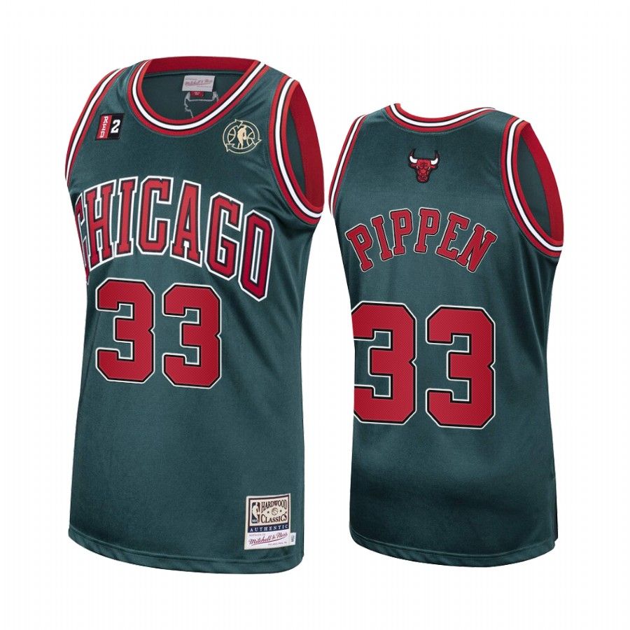 Scottie Pippen #33 Chicago Bulls Green Hardwood Classics Jersey - Friend Lounge Store - Shop for All Things Jerseys Sports - PersonalJerseys