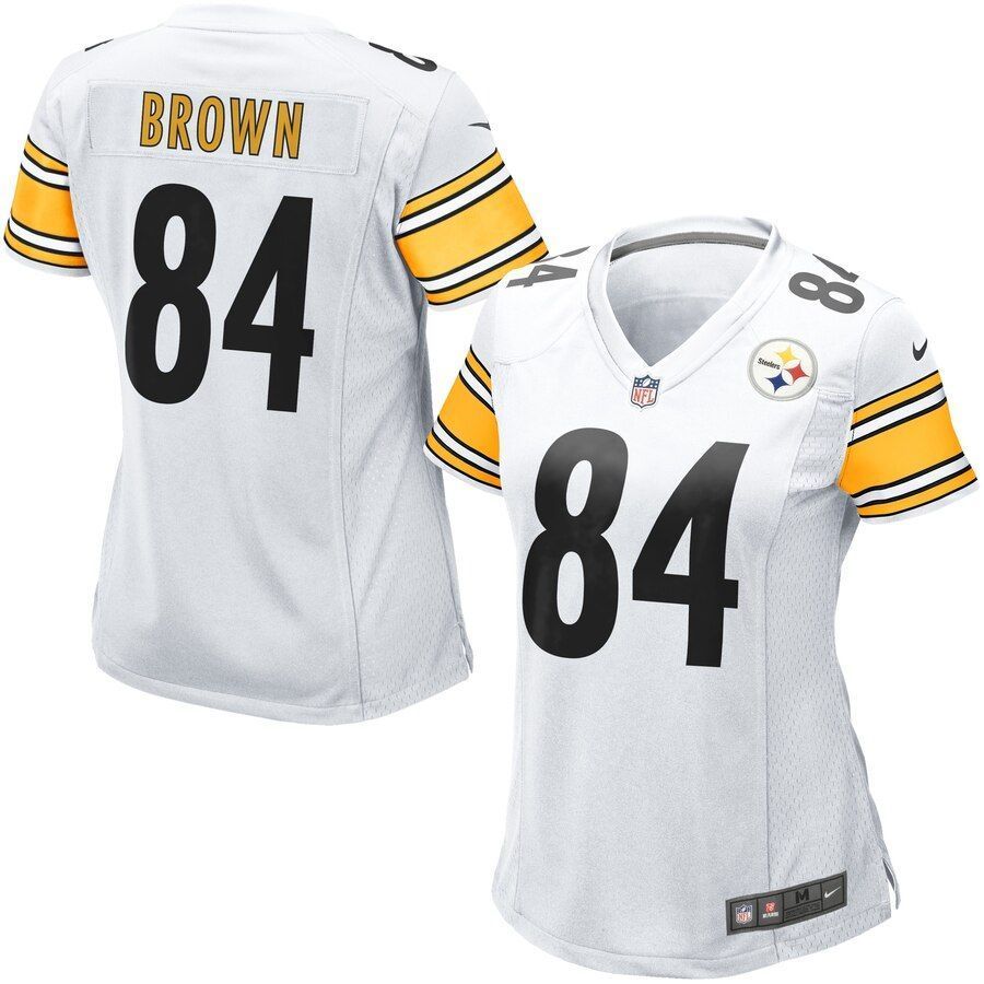 Antonio Brown Pittsburgh Steelers Women's Game Jersey - White - Friend Lounge Store - Shop for All Things Jerseys Sports - PersonalJerseys