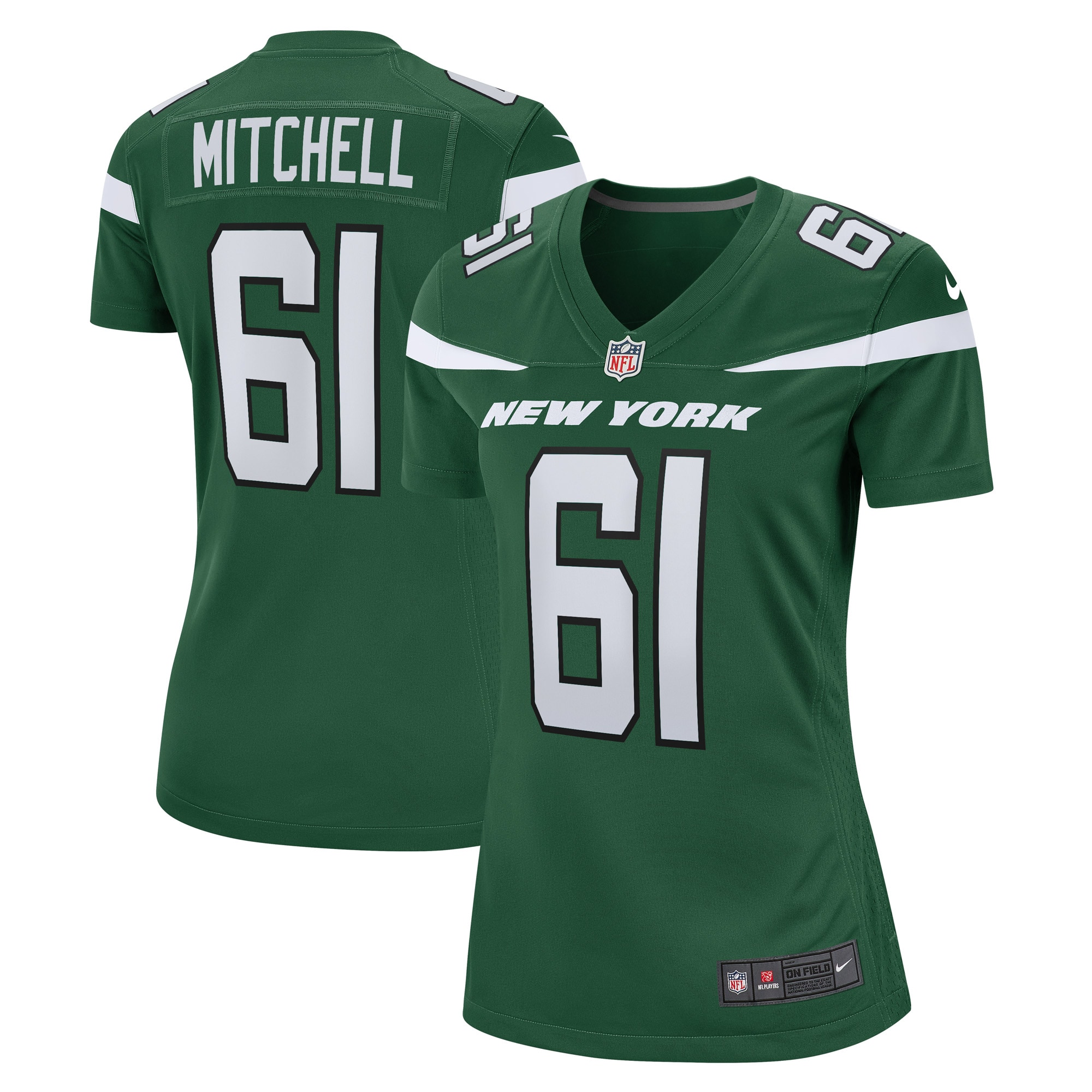New York Jets Max Mitchell Gotham Green Game Player Jersey for Youth Women Men - Friend Lounge Store - Shop for All Things Jerseys Sports - PersonalJerseys