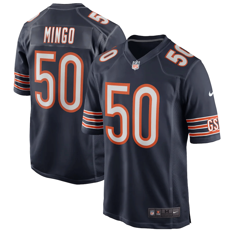 Barkevious Mingo Chicago Bears Navy Game Player Jersey - Friend Lounge Store - Shop for All Things Jerseys Sports - PersonalJerseys