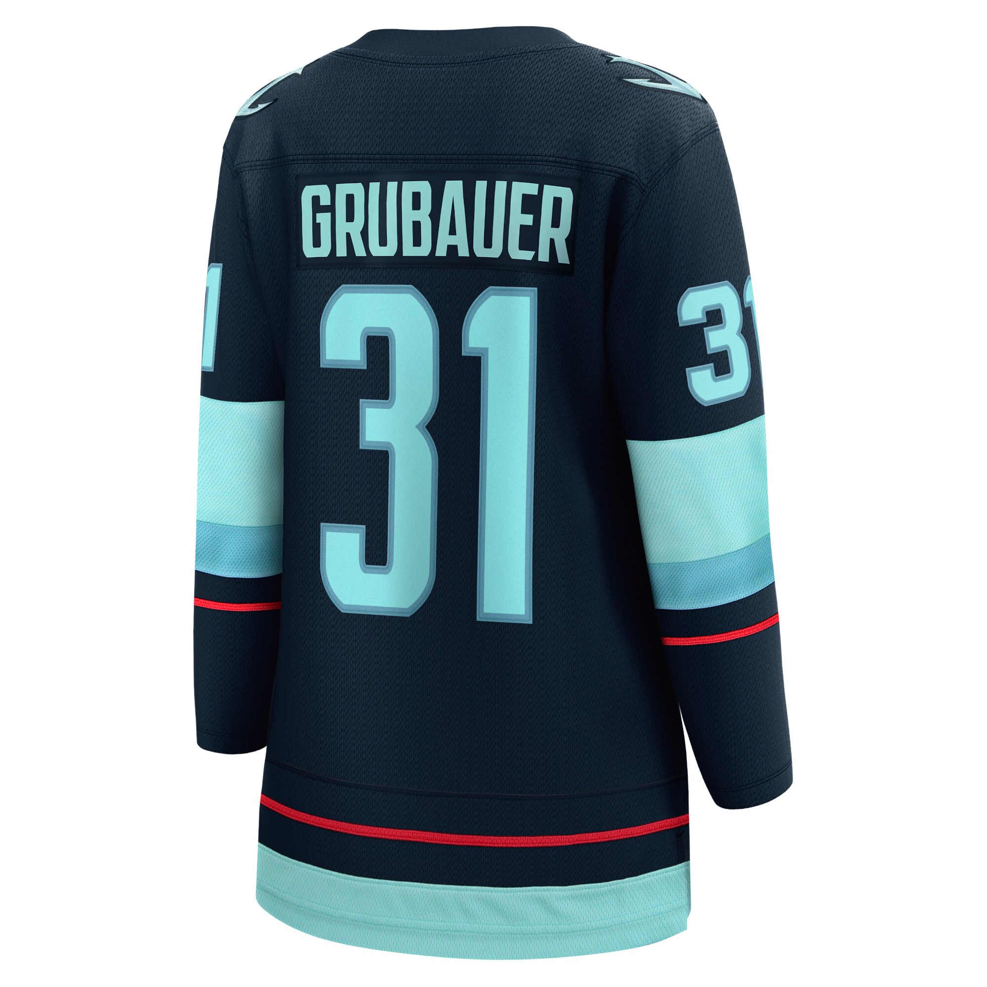 Philipp Grubauer Seattle Kraken Fanatics Branded Women's Home Premier Breakaway Player Jersey - Deep Sea Blue - PersonalJerseys