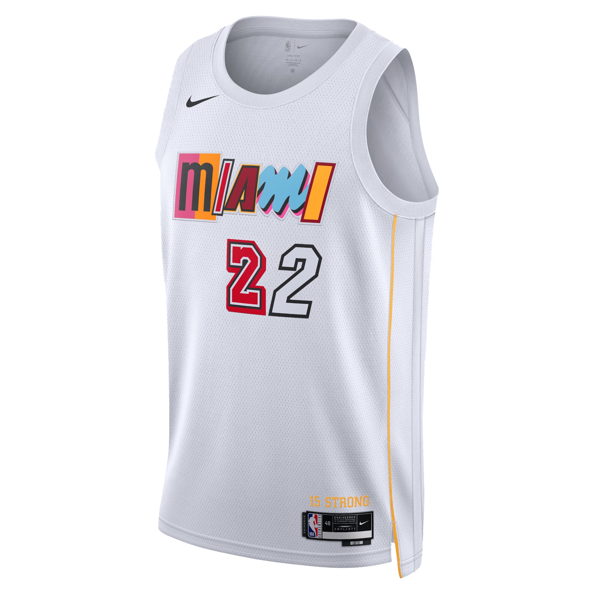 Miami Heat City Edition Swingman Jersey 22 - White - Jimmy Butler for Youth Women Men - Friend Lounge Store - Shop for All Things Jerseys Sports - PersonalJerseys