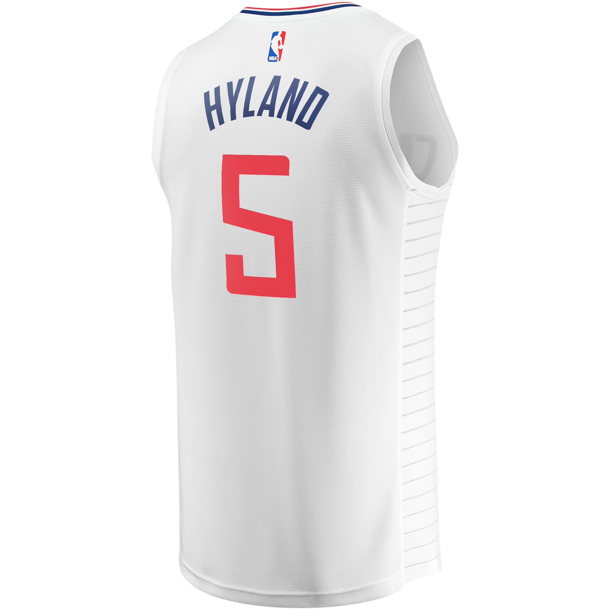 Youth Fanatics Branded Bones Hyland White LA Clippers Fast Break Player Jersey - Association Edition - PersonalJerseys