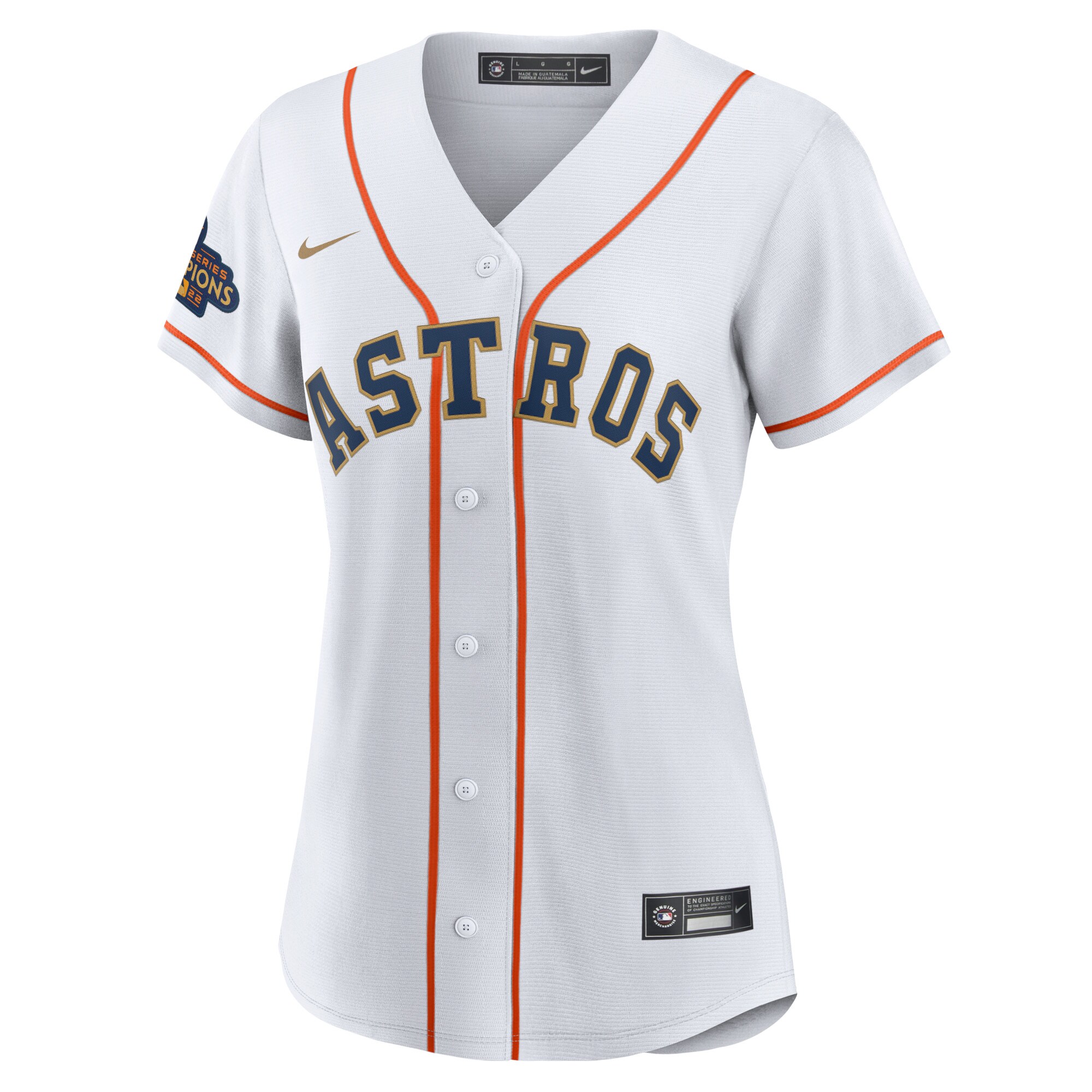 Houston Astros Alex Bregman White Gold 2023 Gold Collection Replica Player Jersey for Youth Women Men - Friend Lounge Store - Shop for All Things Jerseys Sports - PersonalJerseys
