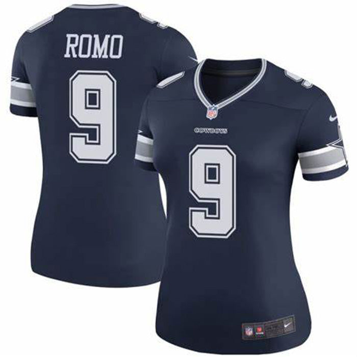 Women's Dallas Cowboys Tony Romo Legend Jersey - Navy - Sports Wear Jersey - PersonalJerseys