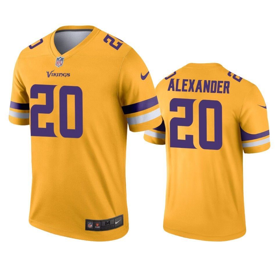 Minnesota Vikings Mackensie Alexander Gold Inverted Legend Jersey - Friend Lounge Store - Shop for All Things Jerseys Sports - PersonalJerseys