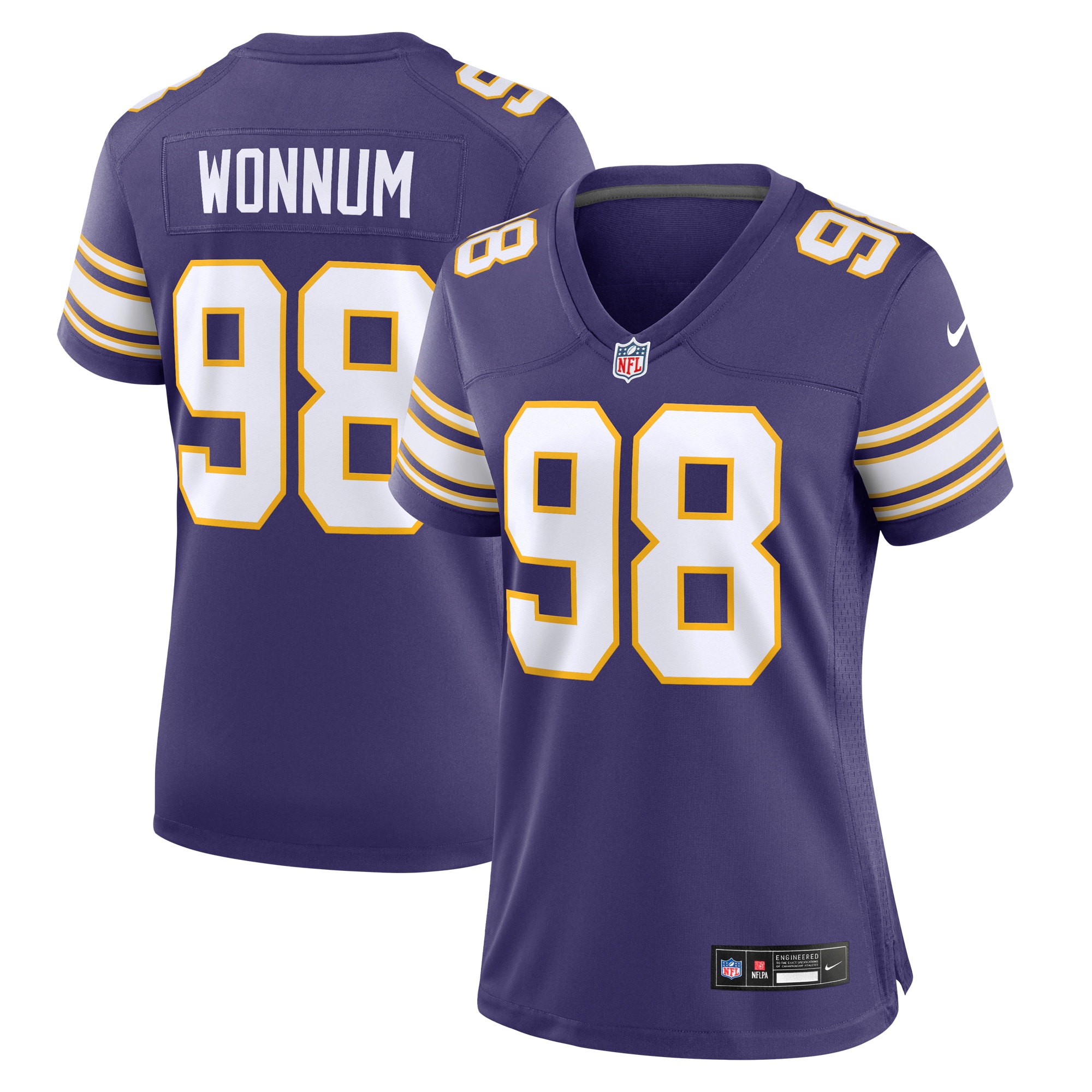 D.J. Wonnum Minnesota Vikings Nike Women's Classic Player Game Jersey - Purple - PersonalJerseys