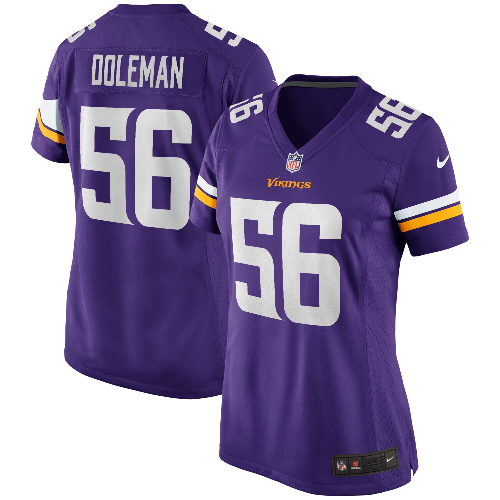 Chris Doleman Minnesota Vikings Nike Women's Game Retired Player Jersey - Purple - PersonalJerseys