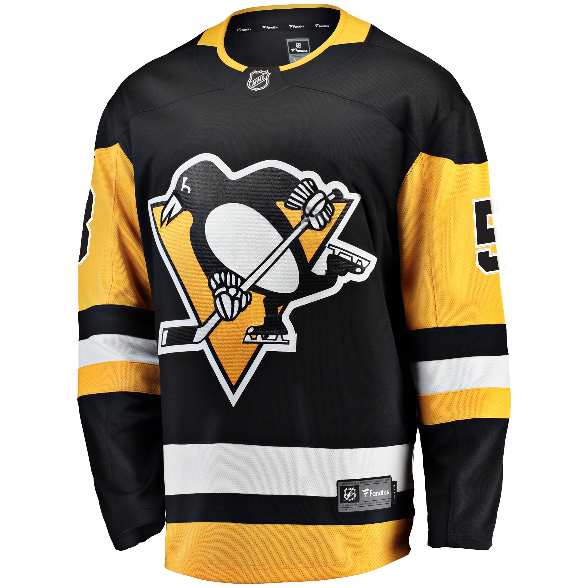 Kris Letang Pittsburgh Penguins Fanatics Branded Breakaway Player Jersey - Black - PersonalJerseys