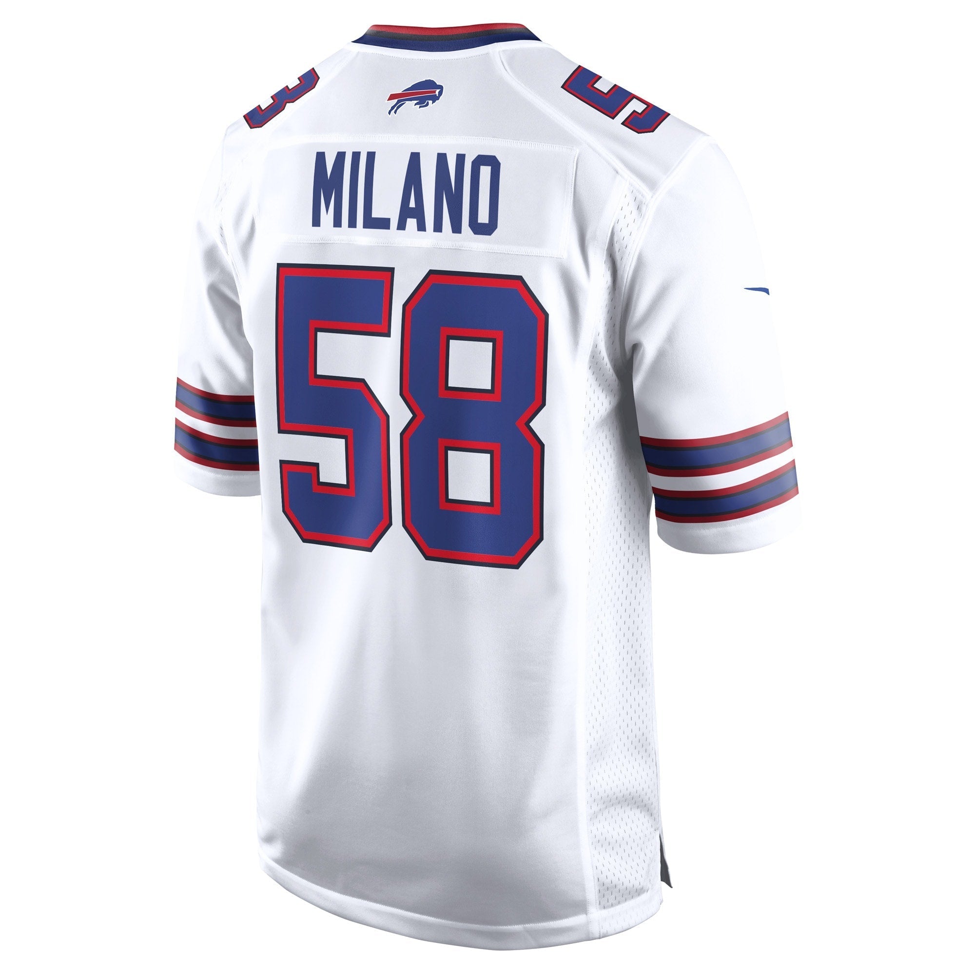 Men's Nike Matt Milano White Buffalo Bills Away Game Player Jersey - PersonalJerseys