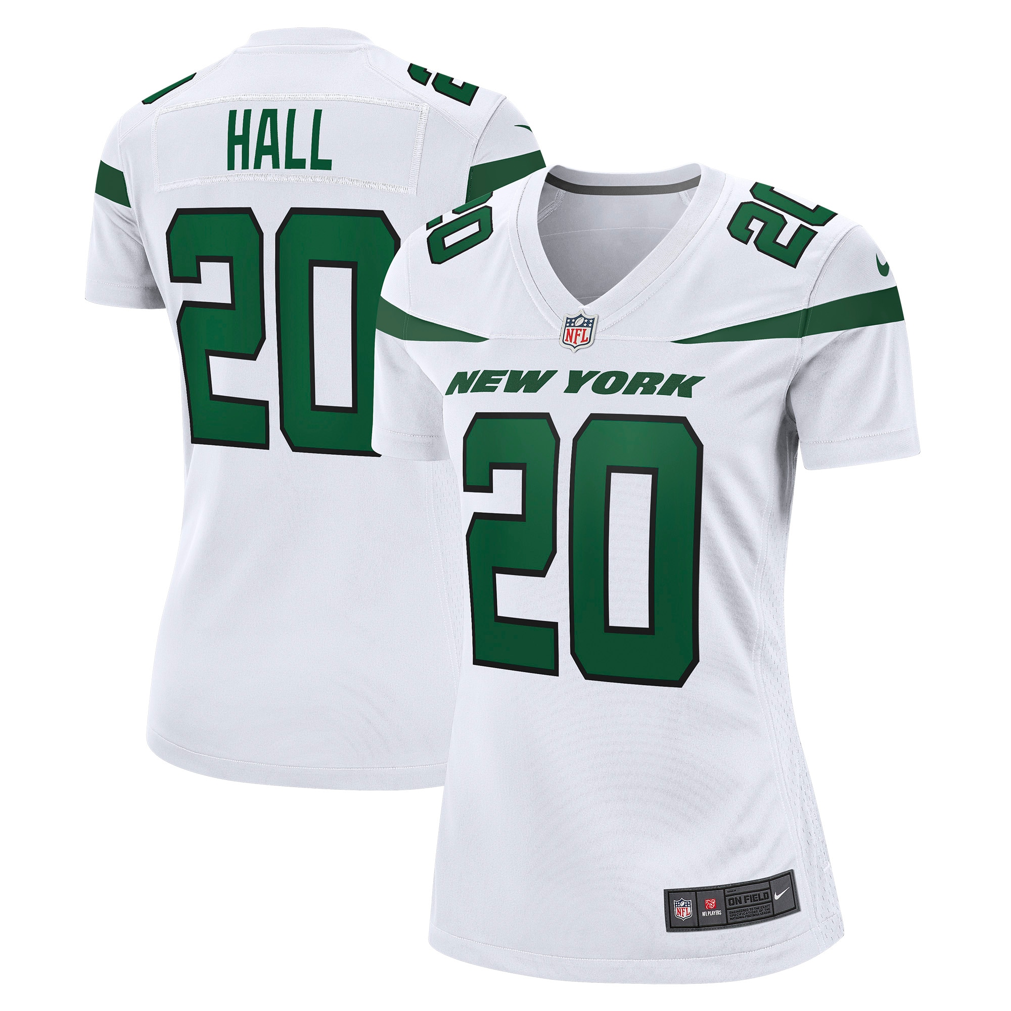 Breece Hall New York Jets Nike Women's Away Game Player Jersey - White - PersonalJerseys