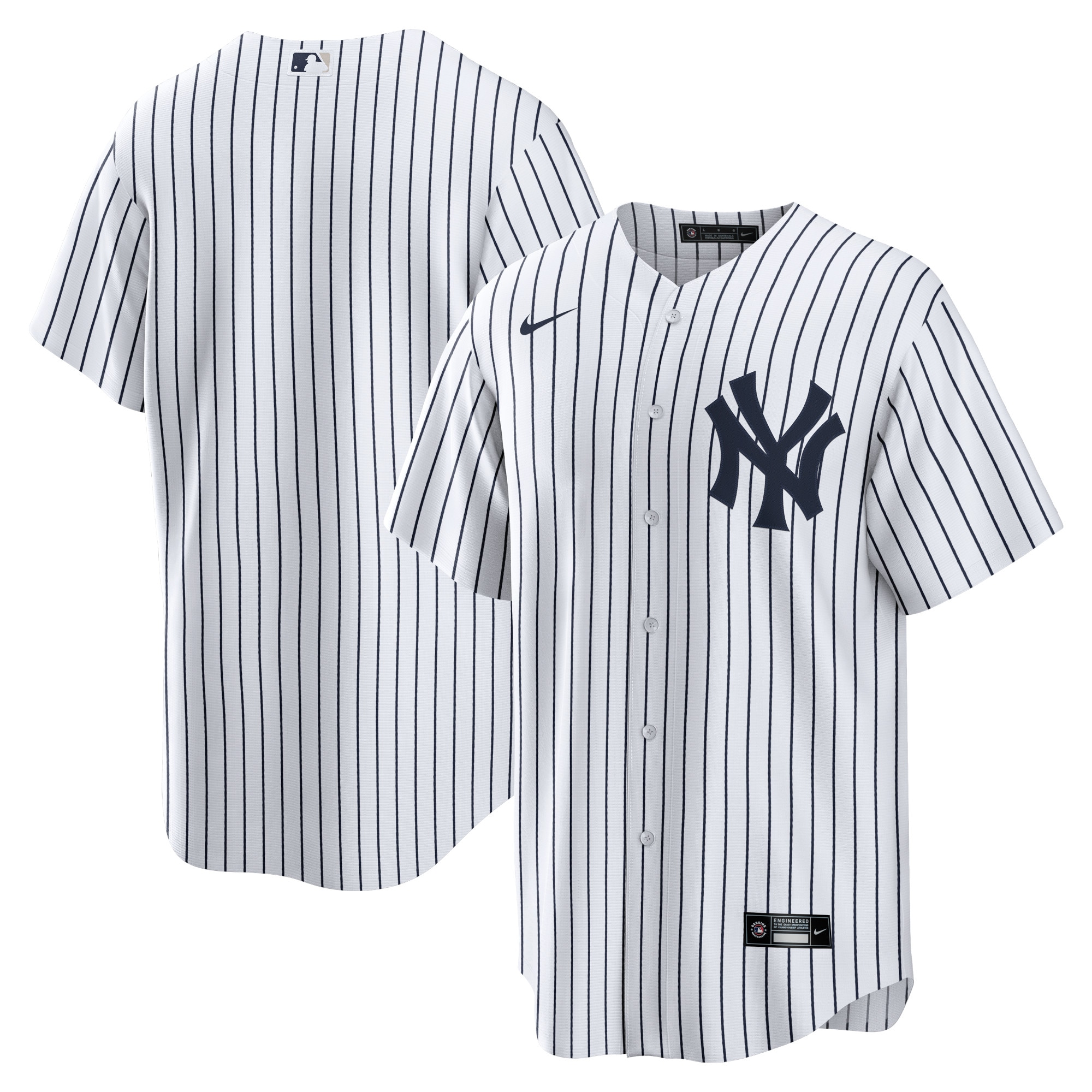 New York Yankees Nike Home Blank Replica Jersey - White - PersonalJerseys