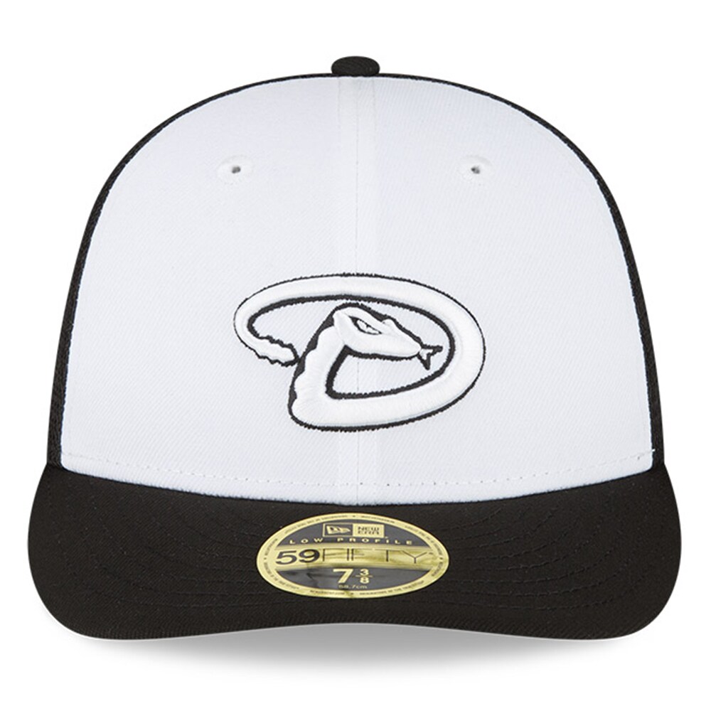 Arizona Diamondbacks New Era 2023 On-Field Batting Practice Low Profile 59FIFTY Fitted Hat - White/Black - PersonalJerseys