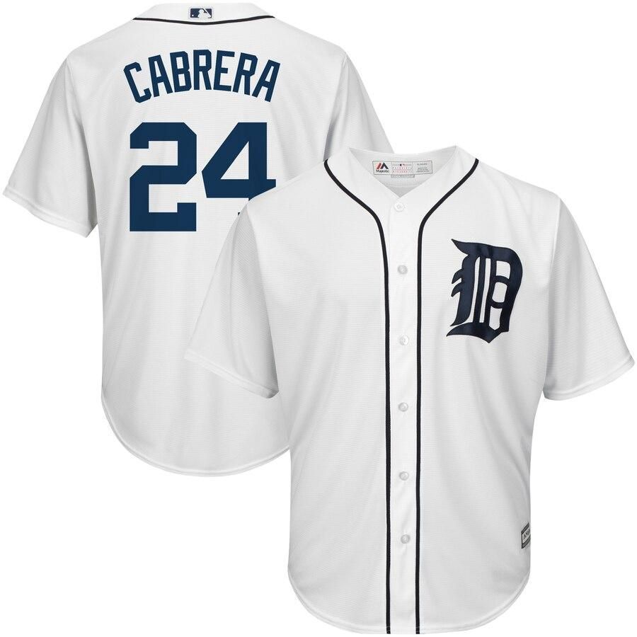 Miguel Cabrera Detroit Tigers Majestic Big And Tall Official Cool Base Player Jersey - White - Friend Lounge Store - Shop for All Things Jerseys Sports - PersonalJerseys