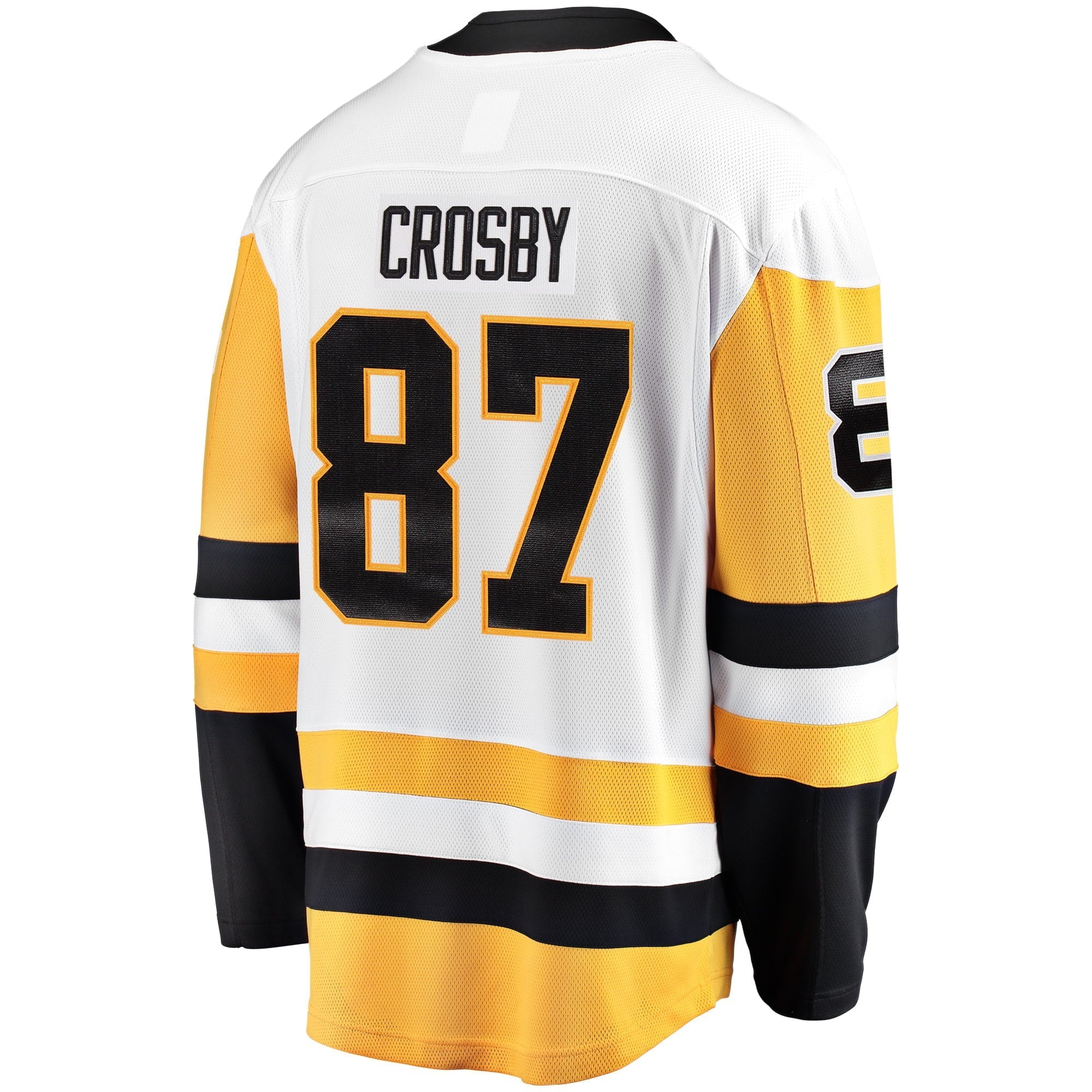 Men's Fanatics Branded Sidney Crosby White Pittsburgh Penguins Captain Away Premier Breakaway Player Jersey - PersonalJerseys