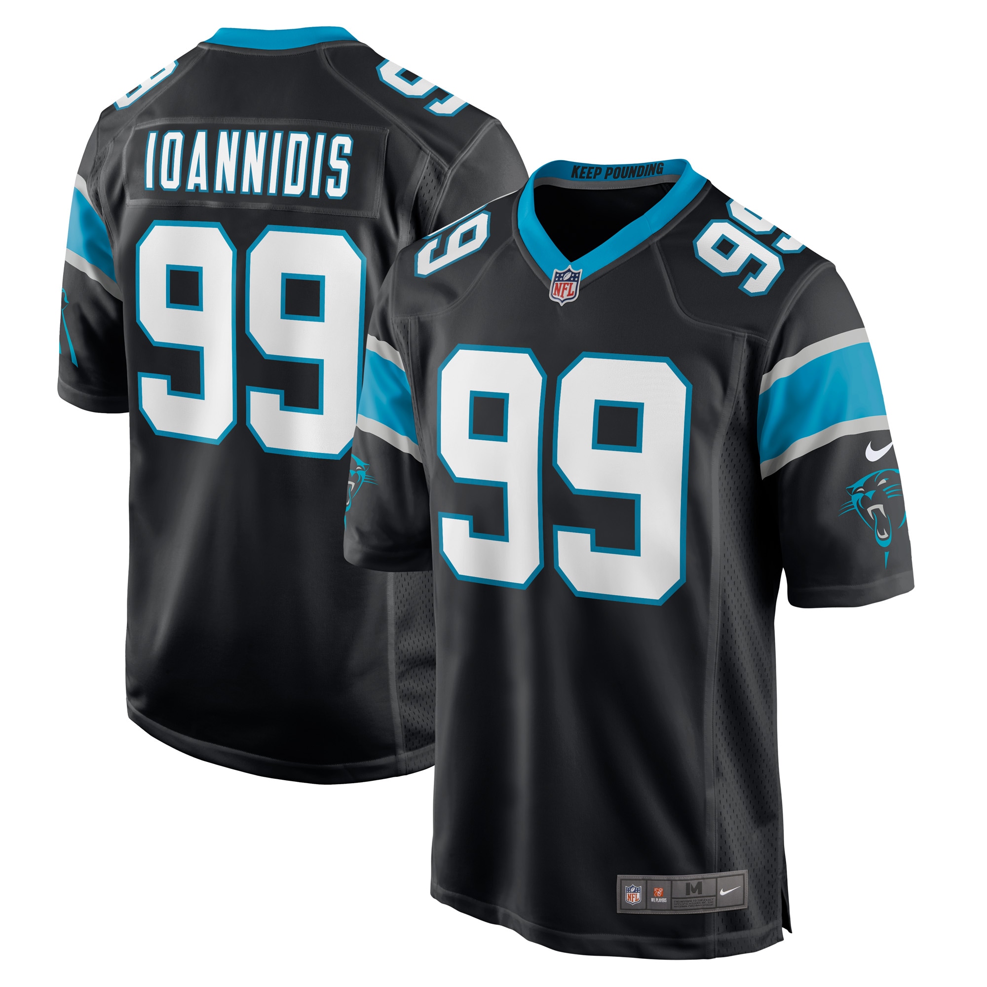 Carolina Panthers Matt Ioannidis Black Game Player Jersey for Youth Women Men - Friend Lounge Store - Shop for All Things Jerseys Sports - PersonalJerseys