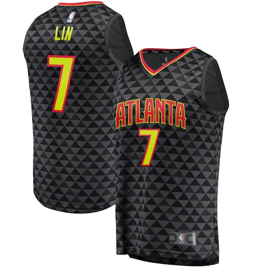 Jeremy Lin Atlanta Hawks Branded Fast Break Jersey - Icon Edition - Black - Friend Lounge Store - Shop for All Things Jerseys Sports - PersonalJerseys