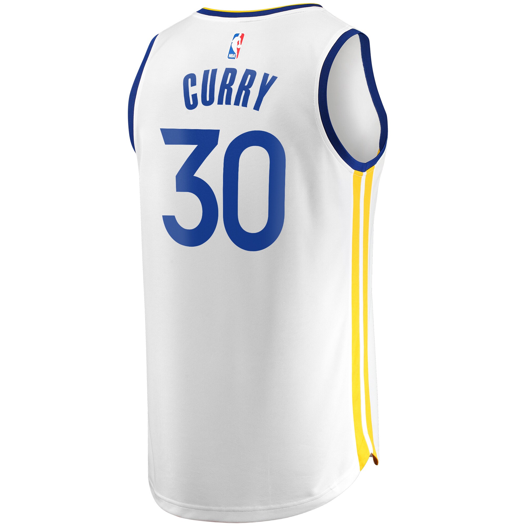Stephen Curry Golden State Warriors Fanatics Branded Youth Fast Break Player Replica Jersey - Association Edition - White - PersonalJerseys
