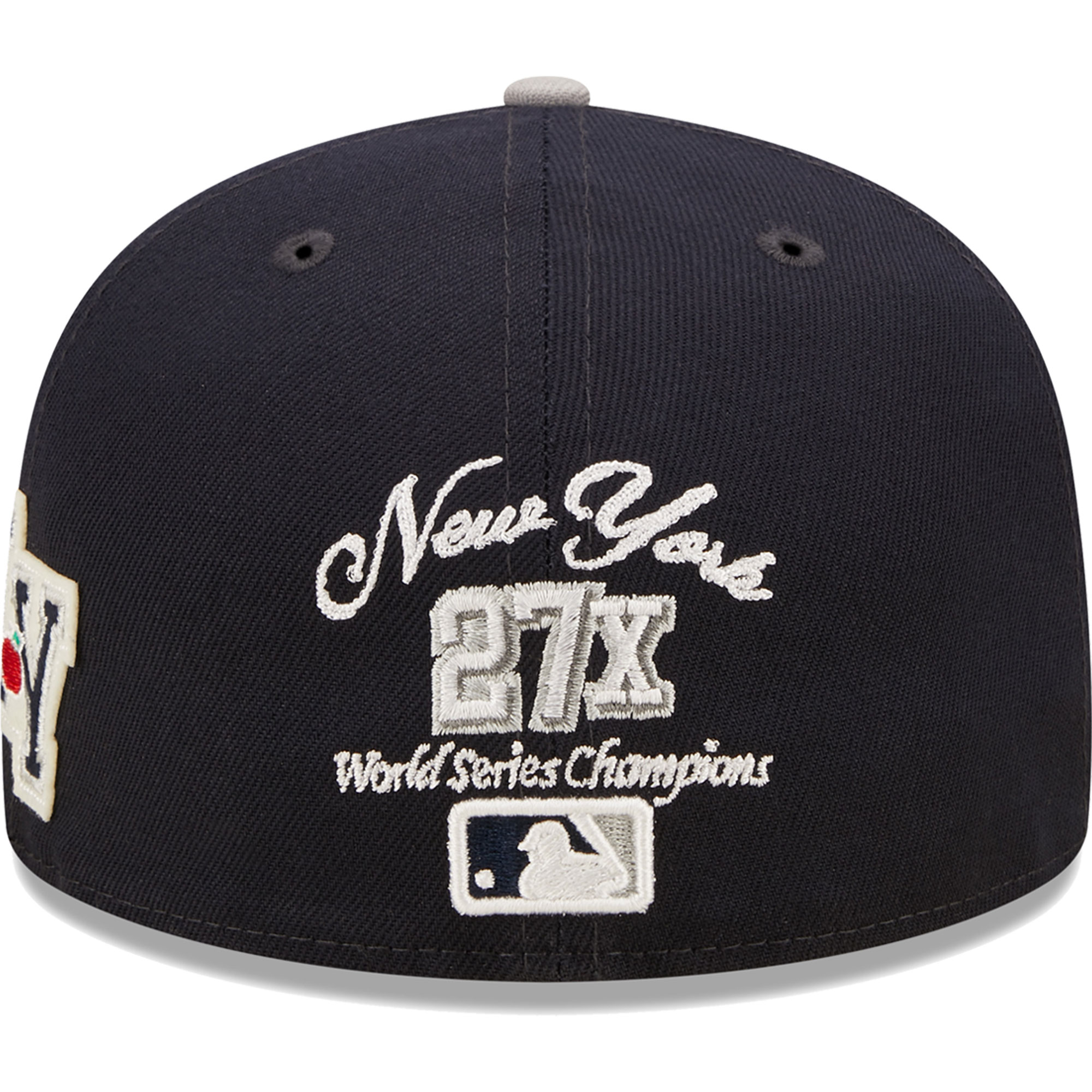 New York Yankees New Era 2009 World Series Champions  Letterman 59FIFTY Fitted Hat - Navy/Gray - PersonalJerseys