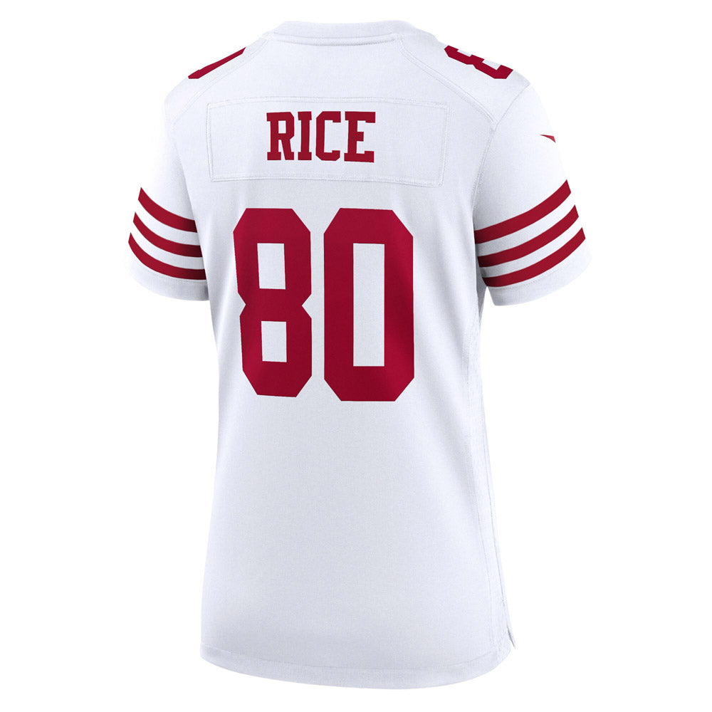 Women's San Francisco 49ers Jerry Rice Retired Player Game Jersey White - PersonalJerseys