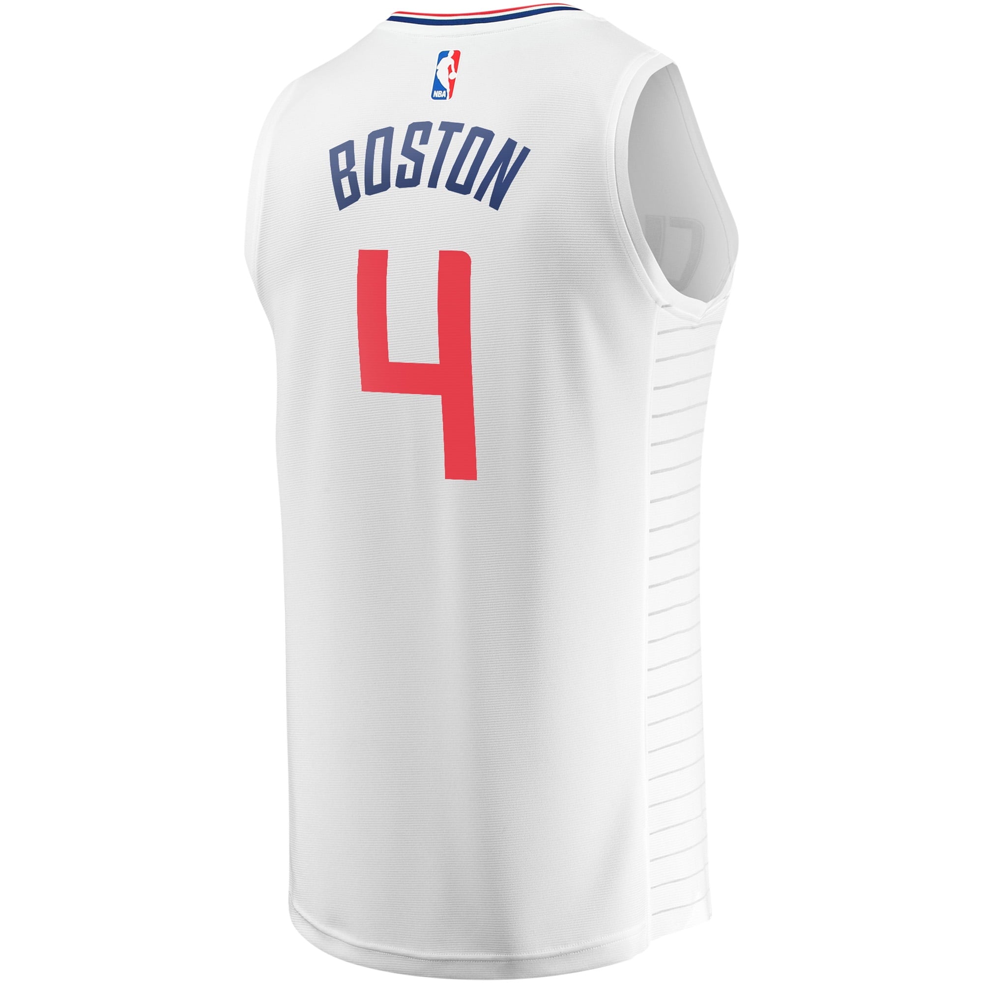 Youth Fanatics Branded Brandon Boston White LA Clippers Fast Break Player Jersey - Association Edition - PersonalJerseys