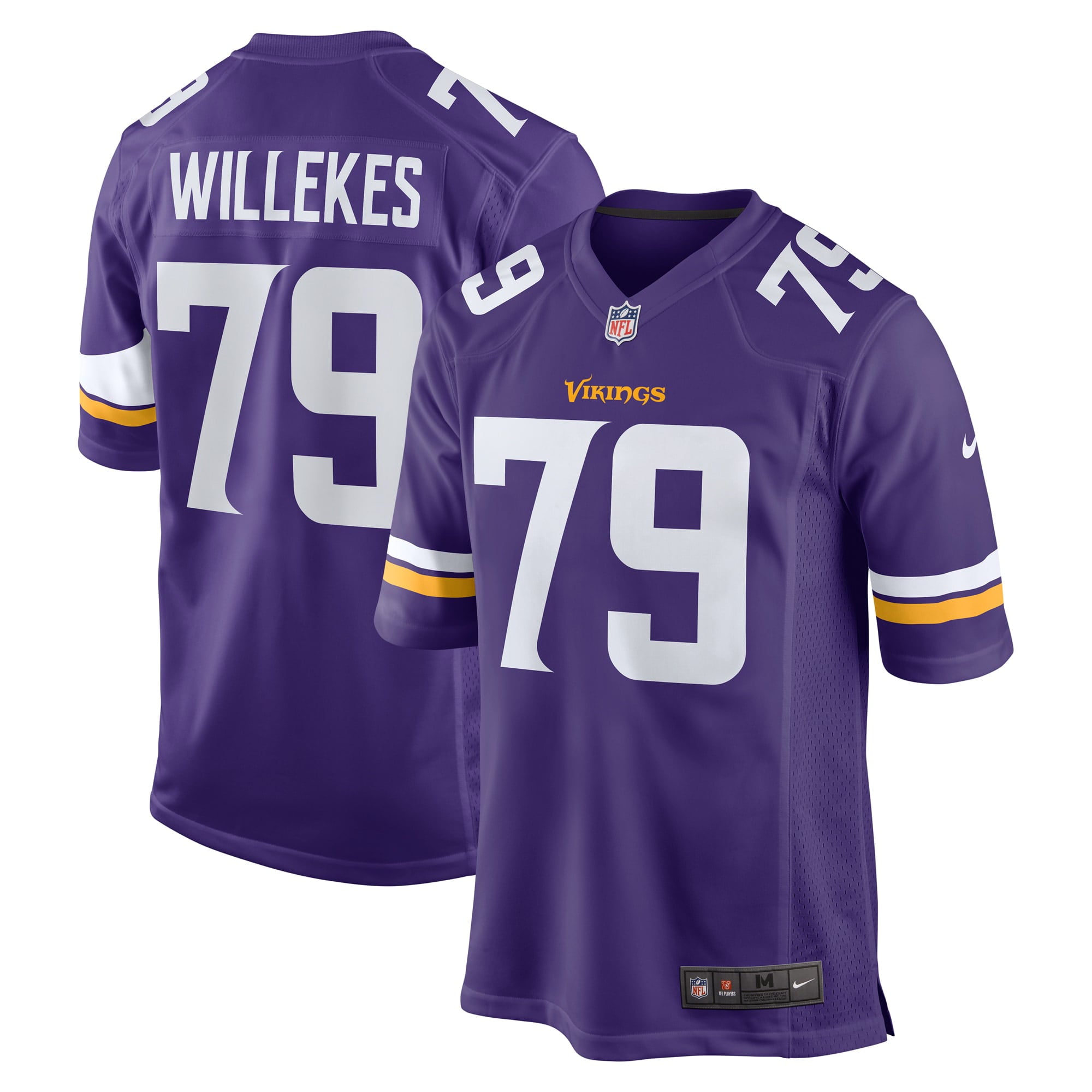 Men's Nike Kenny Willekes Purple Minnesota Vikings Game Jersey - PersonalJerseys