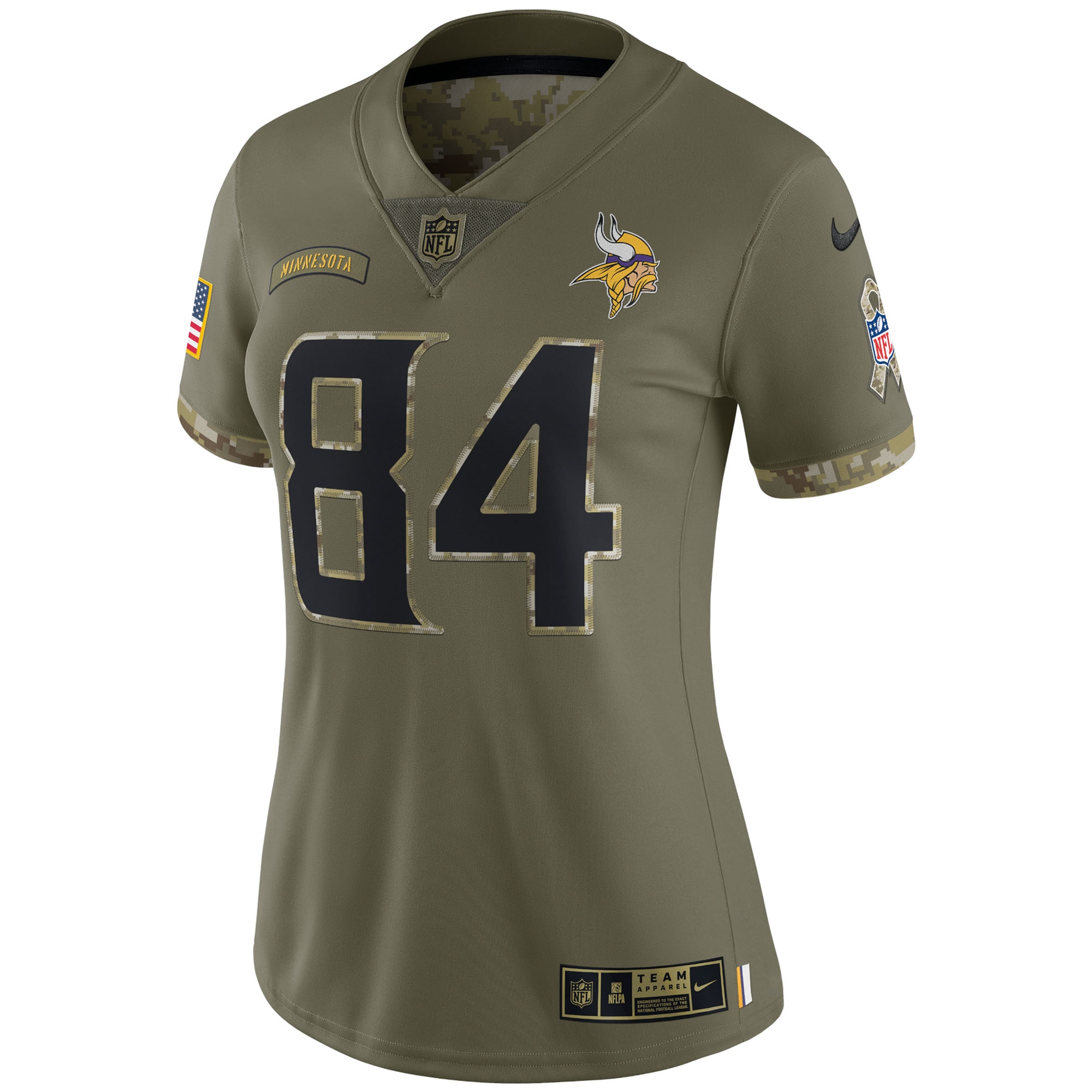 Randy Moss Minnesota Vikings Nike Women's 2022 Salute To Service Retired Player Limited Jersey - Olive - PersonalJerseys