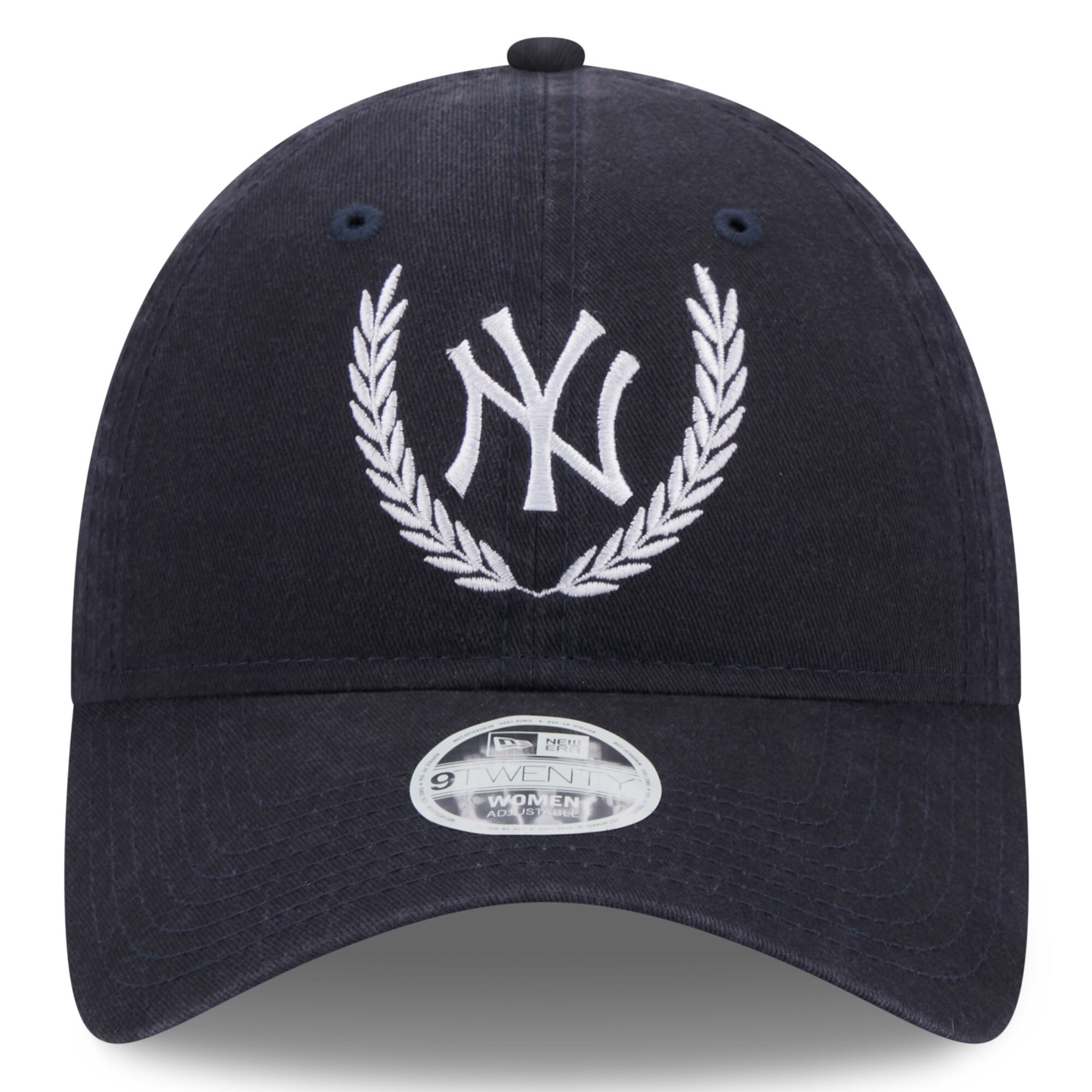 New York Yankees New Era Women's Leaves 9TWENTY Adjustable Hat - Navy - PersonalJerseys