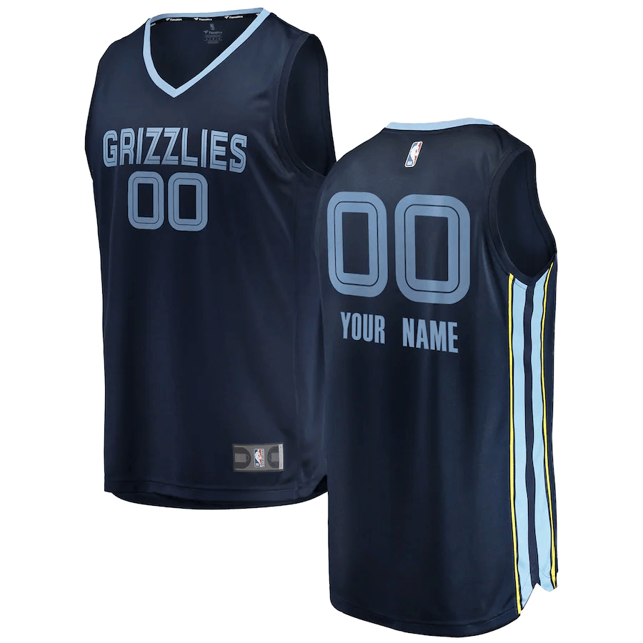 Memphis Grizzlies Branded 201819 Fast Break Custom Jersey Navy - Icon Edition - Friend Lounge Store - Shop for All Things Jerseys Sports - PersonalJerseys