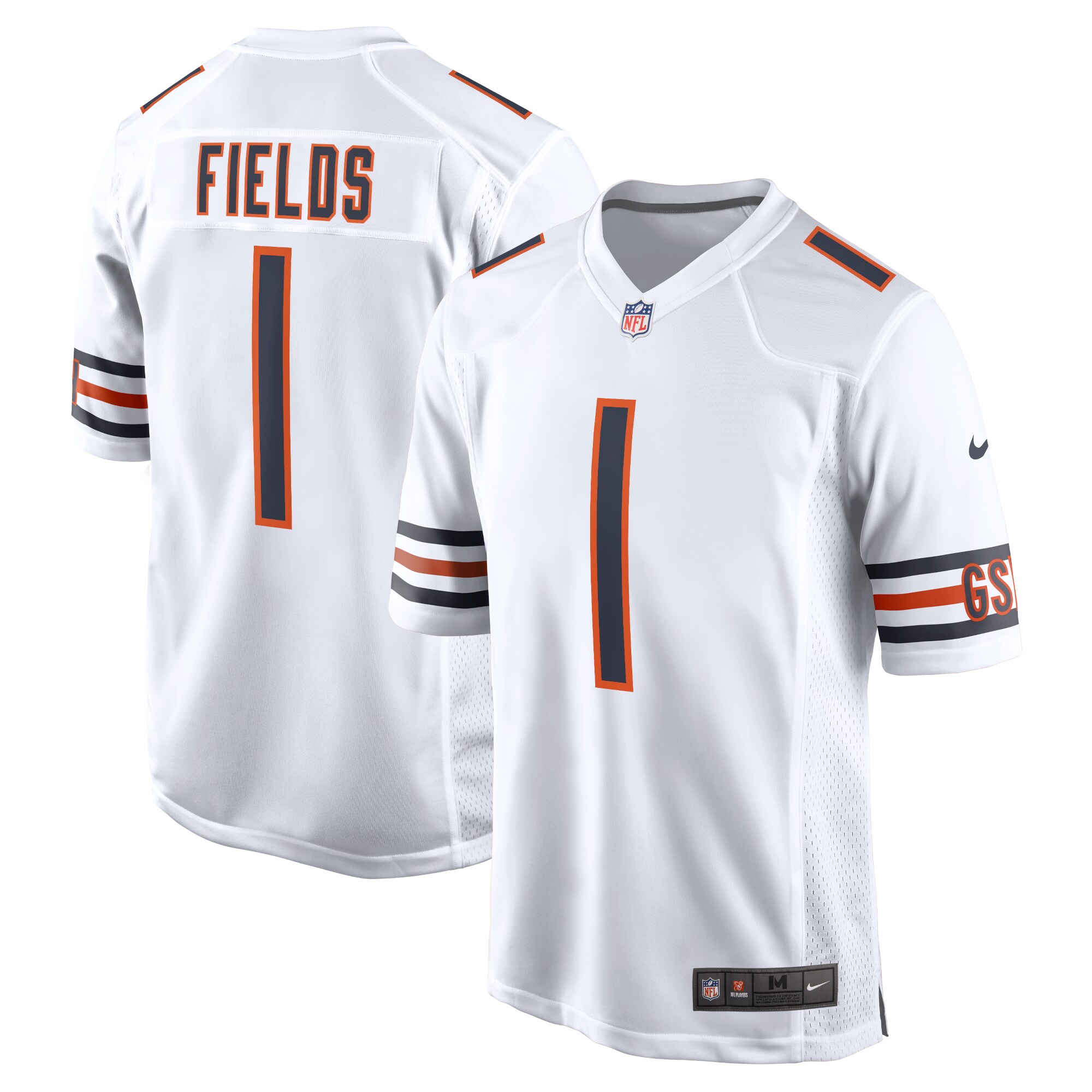 Justin Fields Chicago Bears Nike Youth Game Jersey - White - PersonalJerseys