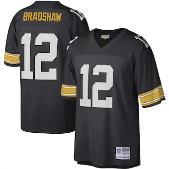 Terry Bradshaw Pittsburgh Steelers Mitchell & Ness Legacy Jersey - Black - Friend Lounge Store - Shop for All Things Jerseys Sports - PersonalJerseys