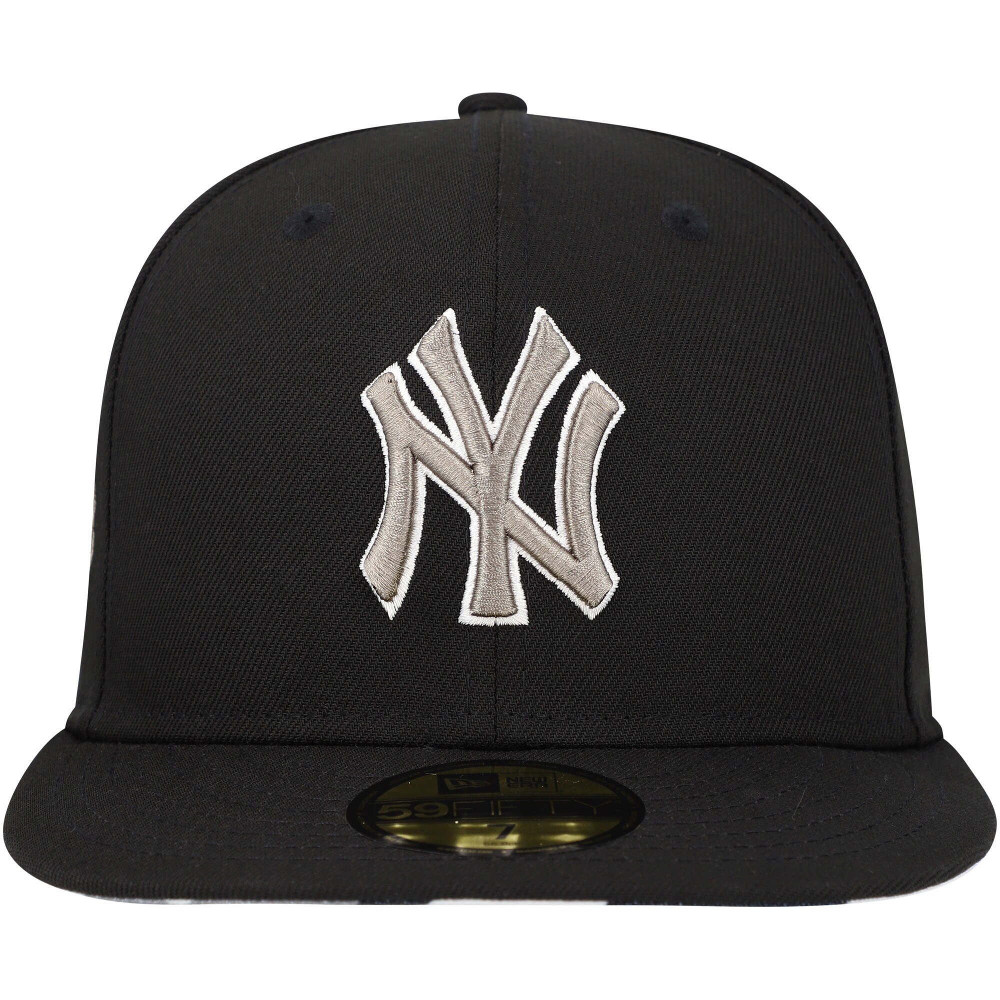 New York Yankees New Era Chrome Camo Undervisor 59FIFTY Fitted Hat - Black - PersonalJerseys