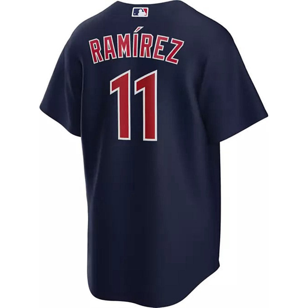 Men's Cleveland Guardians Jose Ramirez Cool Base Replica Alternate Jersey - Navy - PersonalJerseys