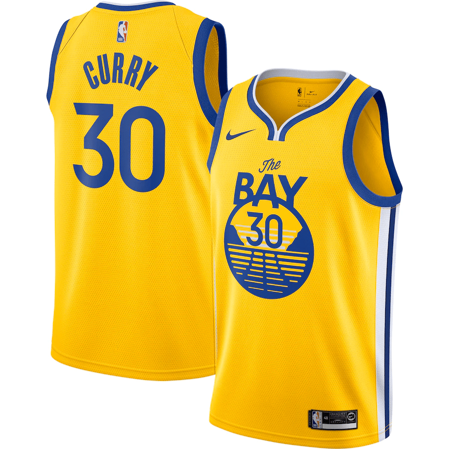 Stephen Curry Golden State Warriors Finished Swingman Jersey Gold - Statement Edition - Friend Lounge Store - Shop for All Things Jerseys Sports - PersonalJerseys