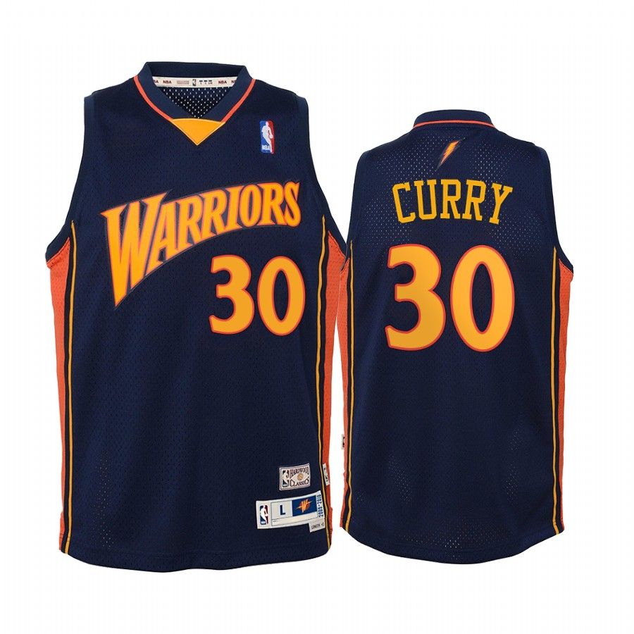 Stephen Curry Golden State Warriors Hardwood Classics youth Jersey - Navy - Friend Lounge Store - Shop for All Things Jerseys Sports - PersonalJerseys