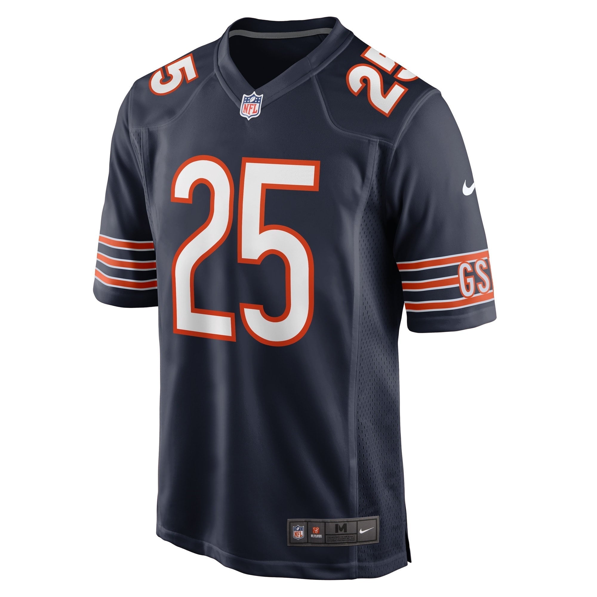 Men's Nike Trestan Ebner Navy Chicago Bears Game Player Jersey - PersonalJerseys